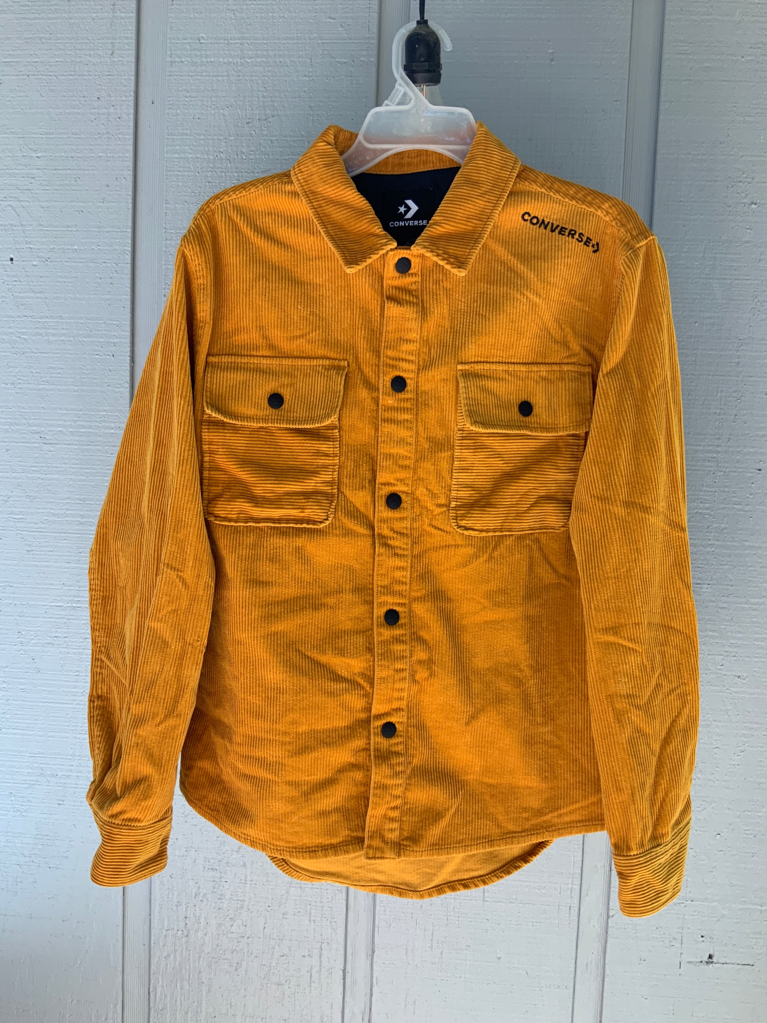 Corduroy converse yellow top